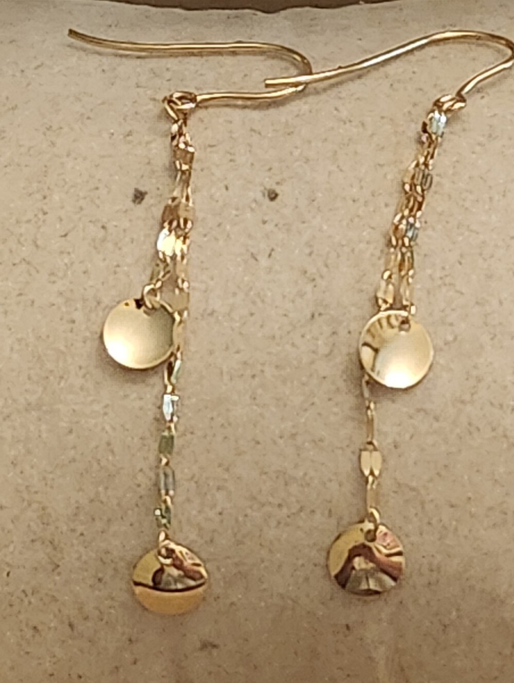 Dangle Drop Hook Closure 10kt Stamp - Picture 7 of 7